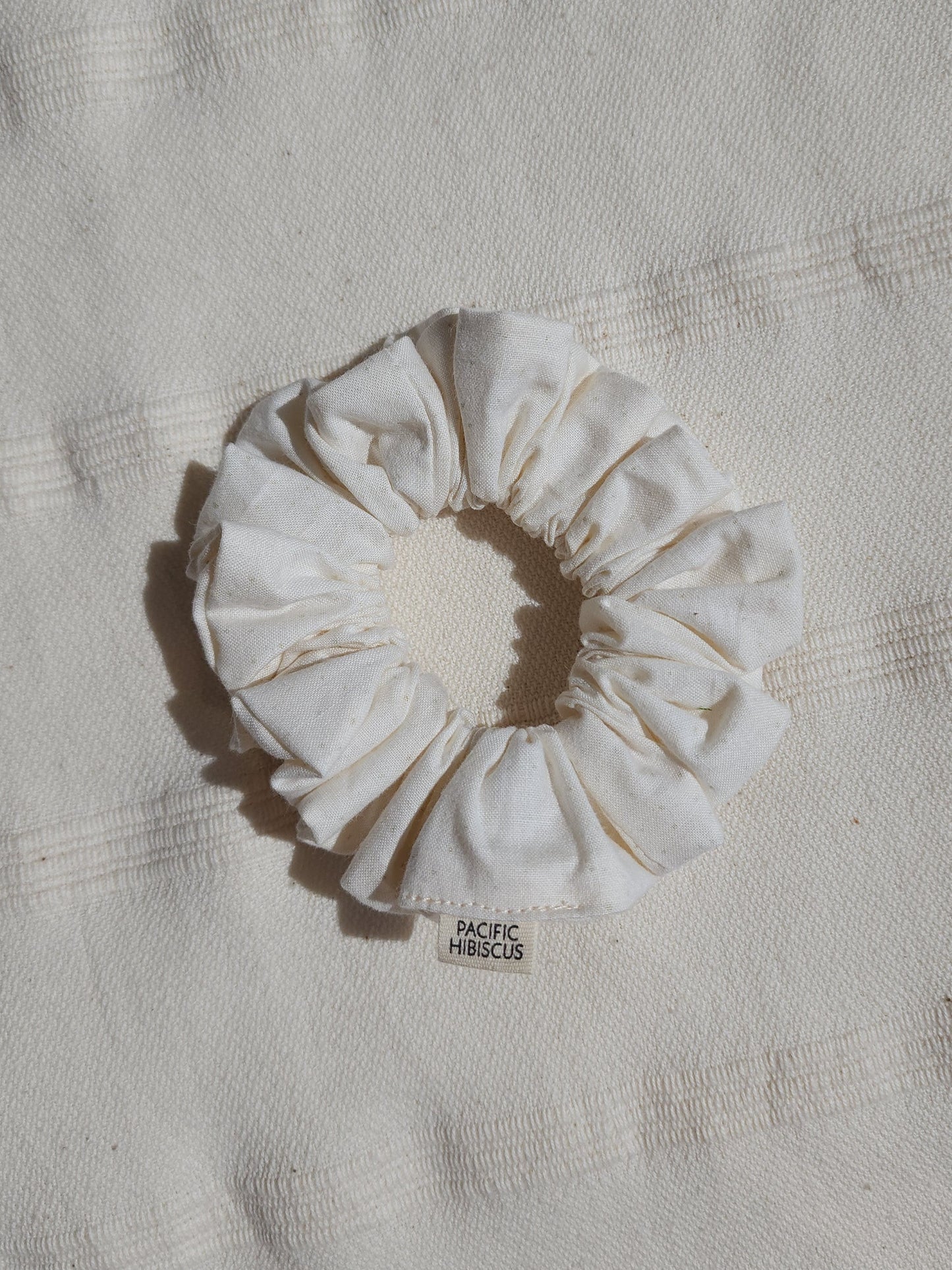 Cotton Scrunchie | White Chocolate