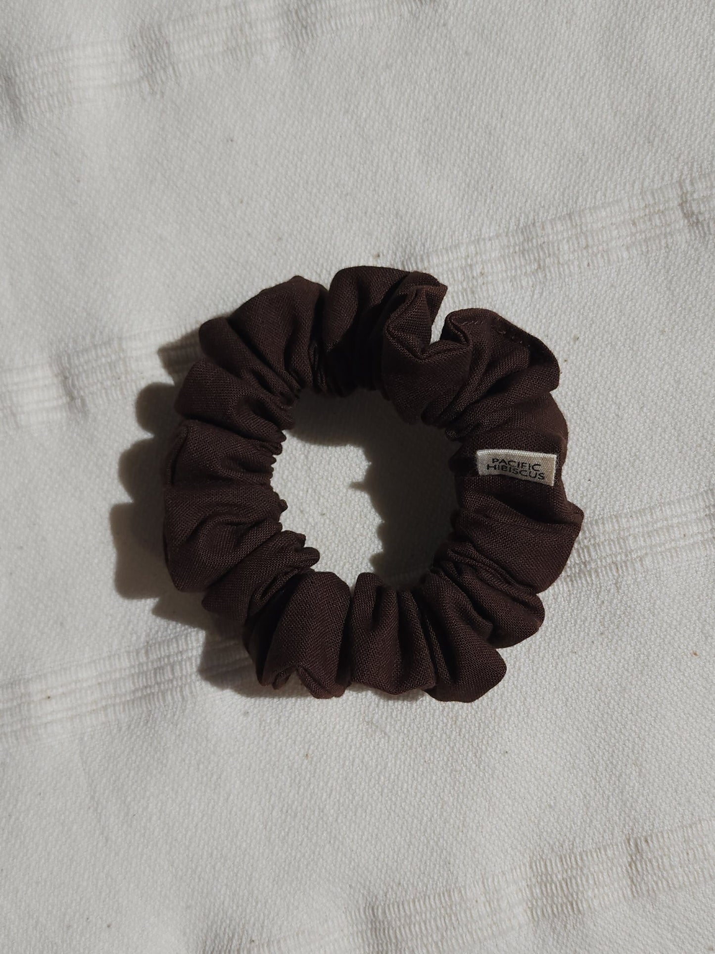 Cotton Scrunchie | Dark Chocolate