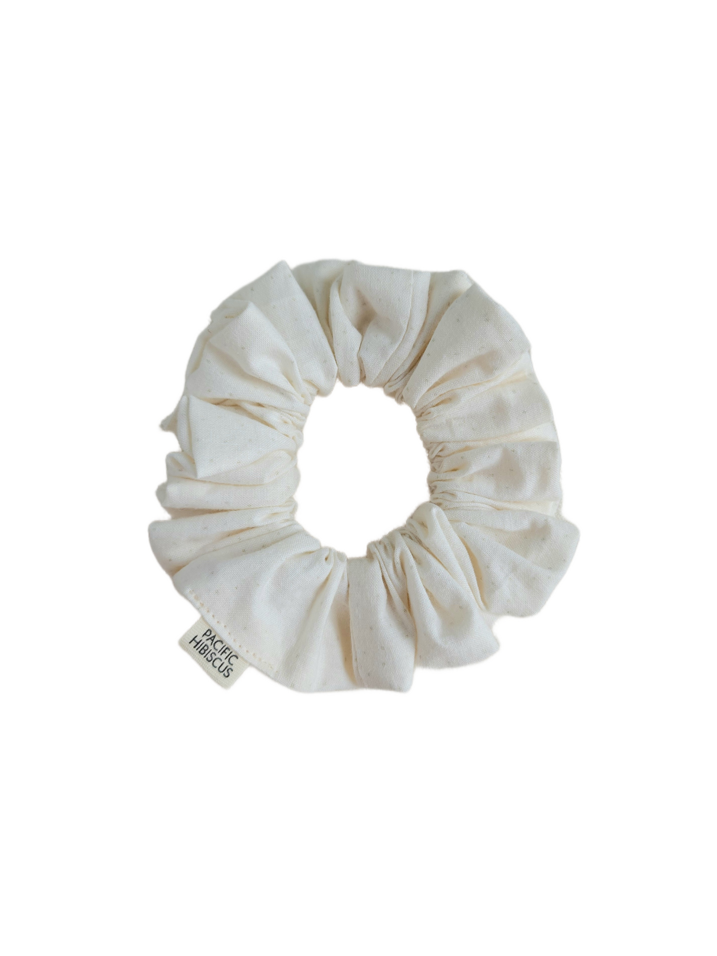 Cotton Scrunchie | White Chocolate