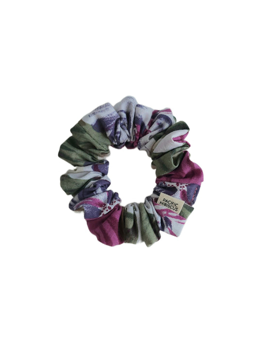 Cotton Scrunchie | Magenta Floral