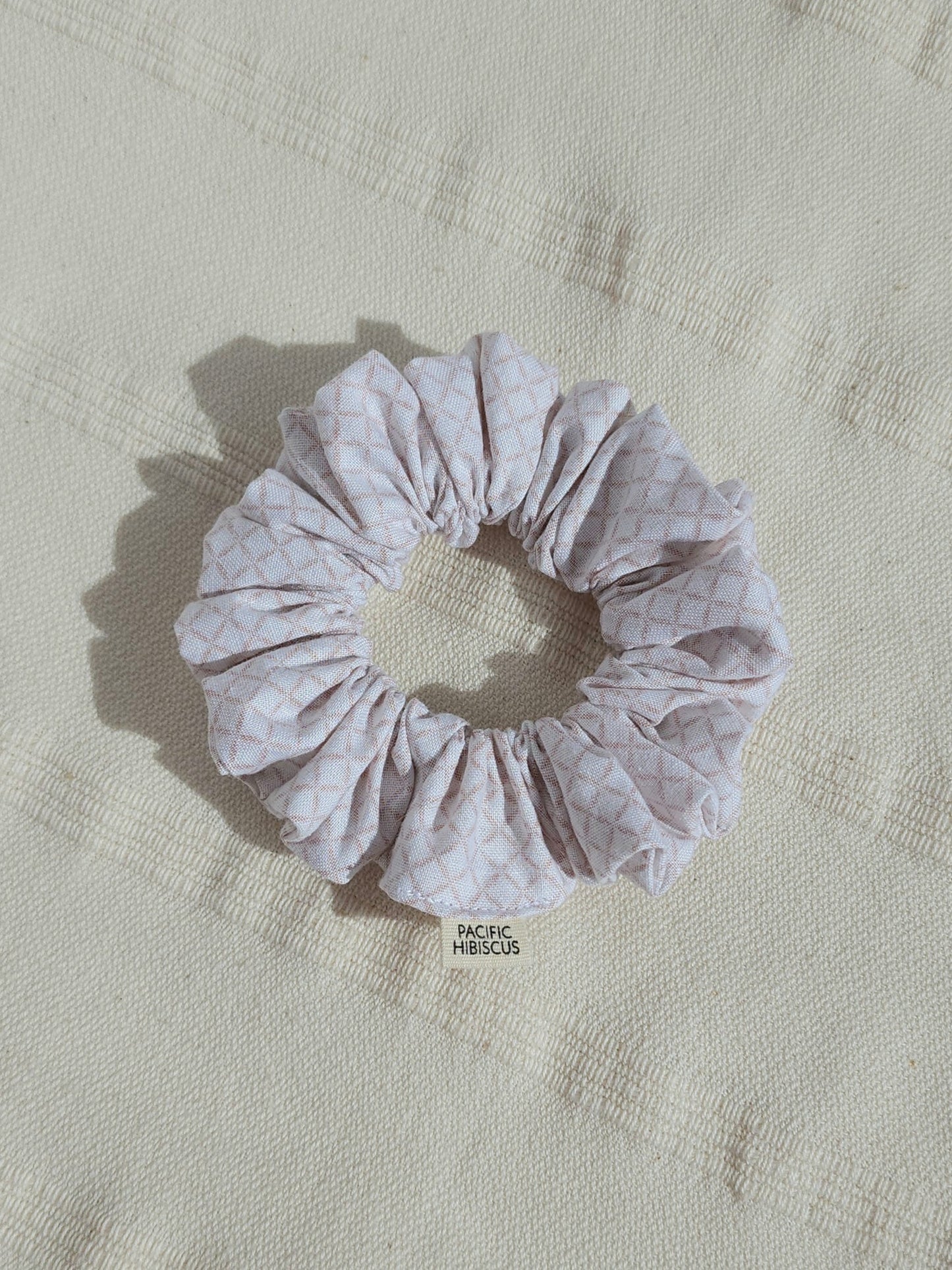 Cotton Scrunchie | White Weave